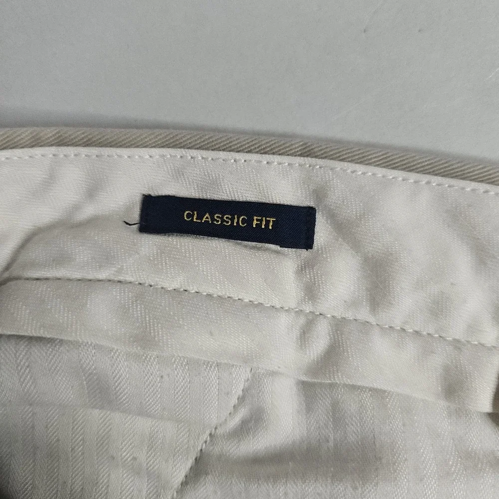 Polo Ralph Lauren Mens‎ Pants 34x32 Classic Fit Chino Khaki Golf Heritage
